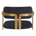 Aurum Vegan Leather Upholstered Counter Stool in Black