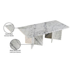 Verona Marble Coffee Table in White