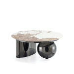 Laurel Sintered Stone Top Coffee Table in Black
