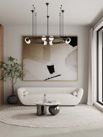 Laurel Sintered Stone Top Coffee Table in Black