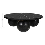 Spherical Marble Coffee Table (4 Boxes) in Black