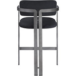 Aurum Vegan Leather Upholstered Counter Stool in Black