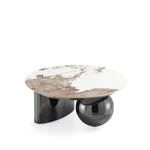 Laurel Sintered Stone Top Coffee Table in Black