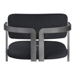 Aurum Vegan Leather Upholstered Counter Stool in Black