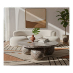 Spherical Marble Coffee Table (4 Boxes) in Brown