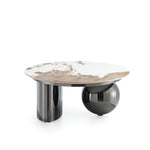 Laurel Sintered Stone Top Coffee Table in Black