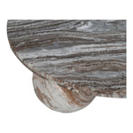 Spherical Marble Coffee Table (4 Boxes) in Brown