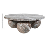 Spherical Marble Coffee Table (4 Boxes) in Brown