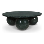 Spherical Marble Coffee Table (4 Boxes) in Green Forest