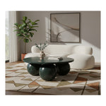 Spherical Marble Coffee Table (4 Boxes) in Green Forest