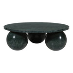 Spherical Marble Coffee Table (4 Boxes) in Green Forest