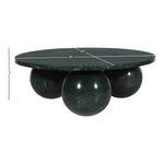 Spherical Marble Coffee Table (4 Boxes) in Green Forest