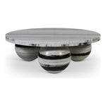Spherical Marble Coffee Table (4 Boxes) in Panda