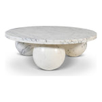 Spherical Marble Coffee Table (4 Boxes) in White