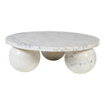 Spherical Marble Coffee Table (4 Boxes) in White