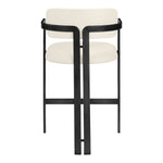 Aurum Vegan Leather Upholstered Counter Stool in Cream