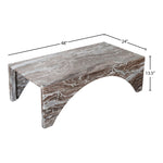 Palermo Marble Coffee Table in Brown