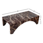 Palermo Marble Coffee Table in Cherry