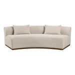 Avanti 104" Chenille Fabric Upholstered Sofa in Beige