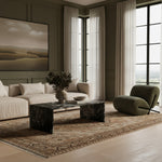 Vernazza Marble Coffee Table in Black