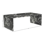 Vernazza Marble Coffee Table in Black
