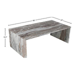 Vernazza Marble Coffee Table in Brown