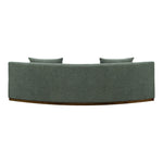 Avanti 104" Chenille Fabric Upholstered Sofa in Olive