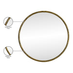 Avara Iron Mirror in Gold