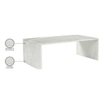 Vernazza Marble Coffee Table in White
