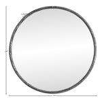 Avara Iron Mirror in Silver