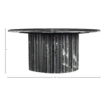 Genoa Marble Coffee Table in Black
