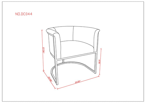 Cosmopolitan Vegan Leather Metal Dining Chair in Black