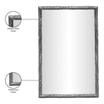 Avara Iron Mirror in Silver