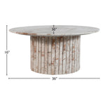 Genoa Marble Coffee Table in Cream