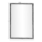 Avara Iron Mirror in Silver
