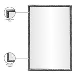 Avara Iron Mirror in Silver
