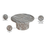 Genoa Marble Coffee Table in Brown