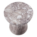 Avellino Marble Finish Concrete Indoor / Outdoor End Table in Brown