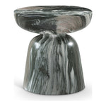Avellino Marble Finish Concrete Indoor / Outdoor End Table in Green