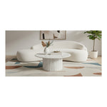 Genoa Marble Coffee Table in White
