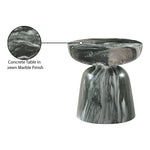 Avellino Marble Finish Concrete Indoor / Outdoor End Table in Green