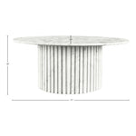 Genoa Marble Coffee Table in White