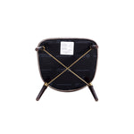 Strine Wood Upholstered Dining Chair in Dark Taupe