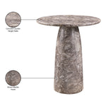 Cosenza Concrete Indoor/Outdoor Counter Height Table in Brown