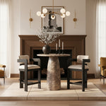 Cosenza Concrete Indoor/Outdoor Counter Height Table in Brown