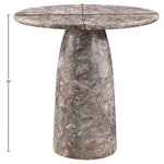 Cosenza Concrete Indoor/Outdoor Counter Height Table in Brown