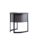 Corso Vegan Leather Metal Dining Chair in Graphite