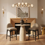 Cosenza Concrete Indoor/Outdoor Counter Height Table in Travertine