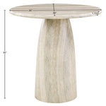 Cosenza Concrete Indoor/Outdoor Counter Height Table in Travertine