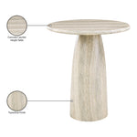 Cosenza Concrete Indoor/Outdoor Counter Height Table in Travertine